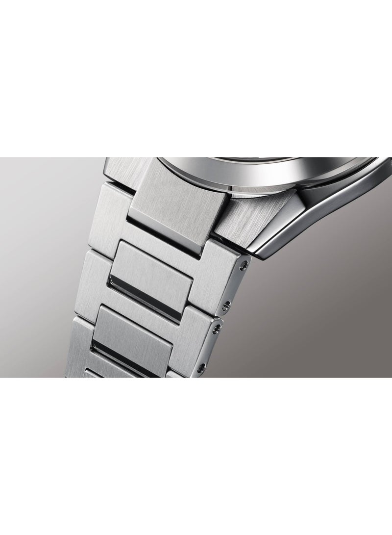 كاسيو Edifice Automatic Men’s Watch EFK-100YD-7A , 43.5 mm White Textured Dial & Silver Stainless Steel Bracelet, 100 m WR - Image 4